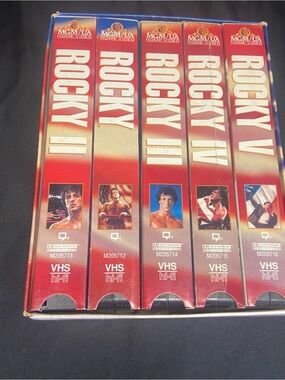 Rocky VHS Box Set Red and White Rocky I-V by Rocky